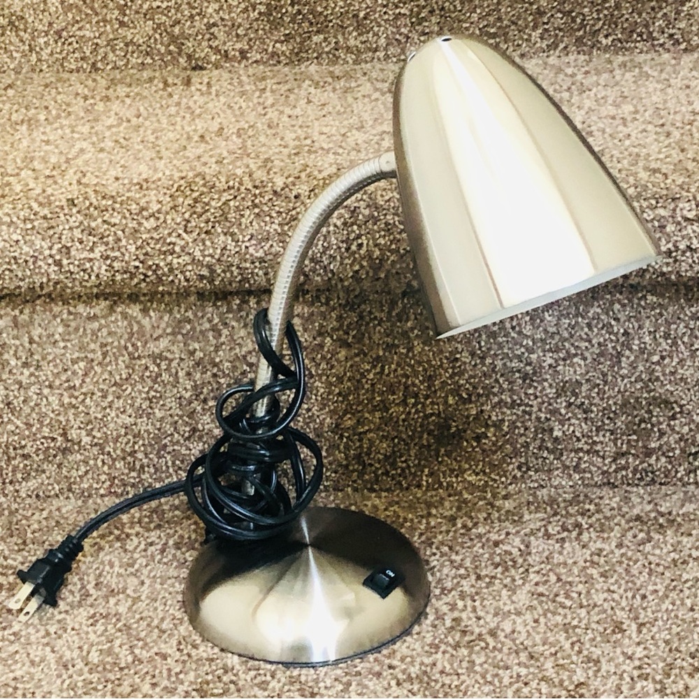 Sleek Silver Desk Lamp - Picture 2 of 6